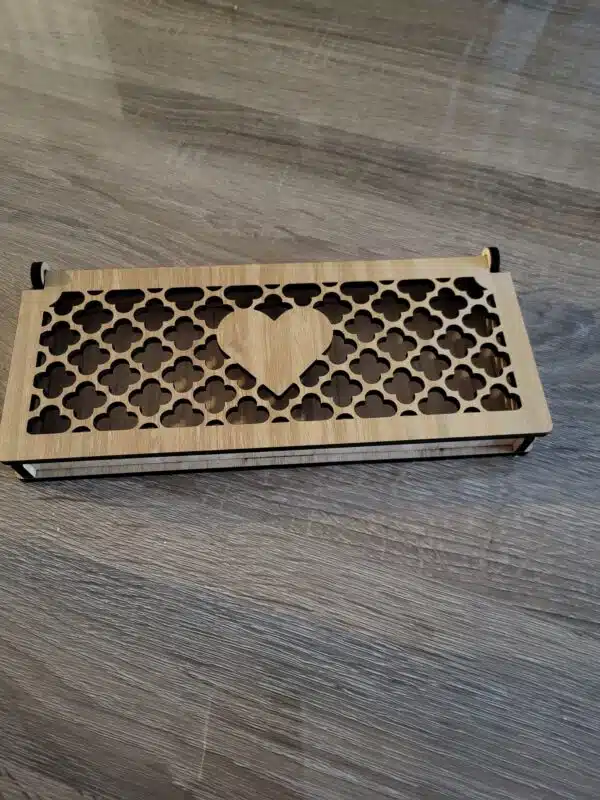Boite + rose "Love" en bois – Image 2