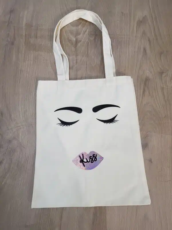 tote bag personnalisé kiss