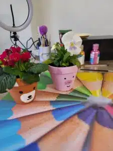 Atelier décoration de pot de jardinage