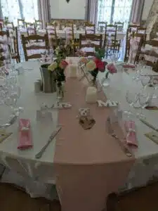 Décoration et scénographie pour un mariage