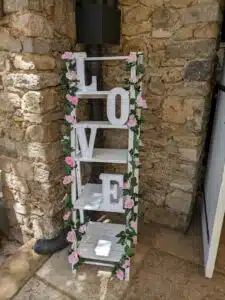 Décoration et scénographie pour un mariage
