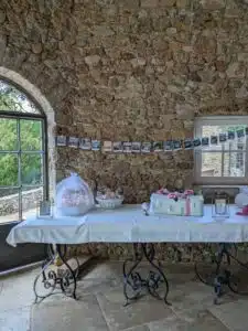 Décoration et scénographie pour un mariage