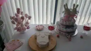 Scénographie et organisation d'une baby shower à domicile