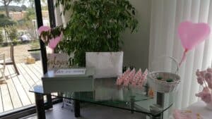 Scénographie et organisation d'une baby shower à domicile