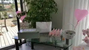 Scénographie et organisation d'une baby shower à domicile