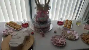 Scénographie et organisation d'une baby shower à domicile