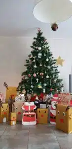 Scénographie sapin de noël