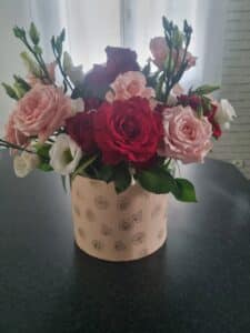 Composition florale pour un anniversaire