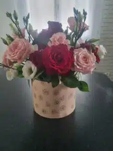 Composition florale pour un anniversaire