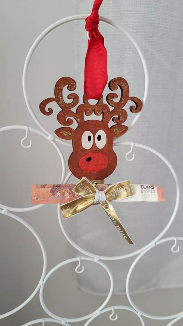 Idée cadeau - Porte-billet renne de Noël