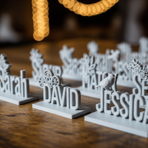 Marque-places personnalisés en impression 3D