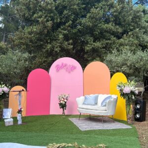 Canapé Double Coquillage en Velours Blanc