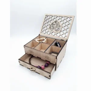 Boîte à bijoux bois brut