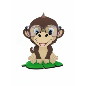 Porte lunettes Singe en bois