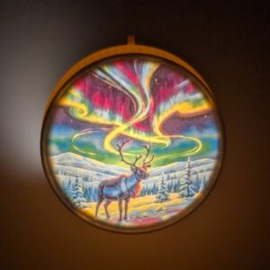 Boule de Noël en lithophanie rétro-éclairée